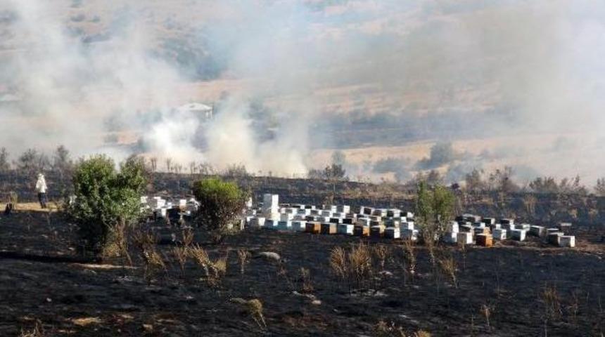 K&ouml;ydeki Yangına Itfaiye Ile Birlikte Toma'lar Da M&uuml;dahale Etti
