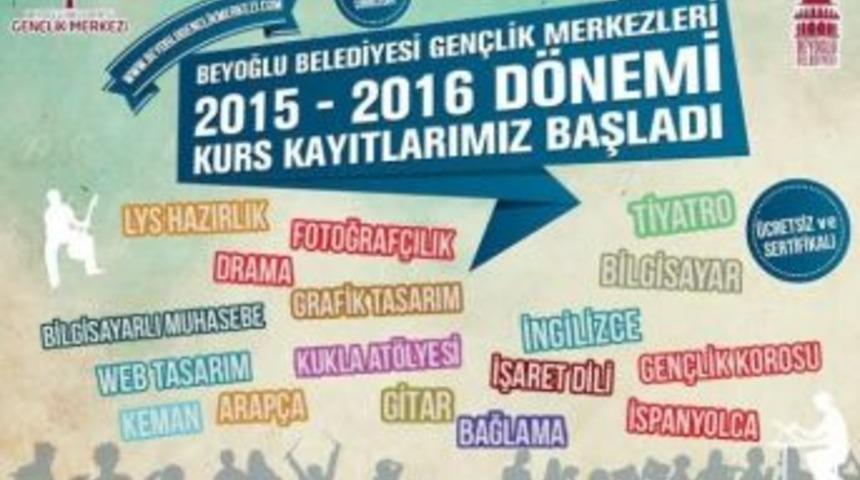 Beyoğlu Belediyesi Gen&ccedil;lik Merkezi&rsquo;nin Kurs&nbsp;kayıtları Başladı