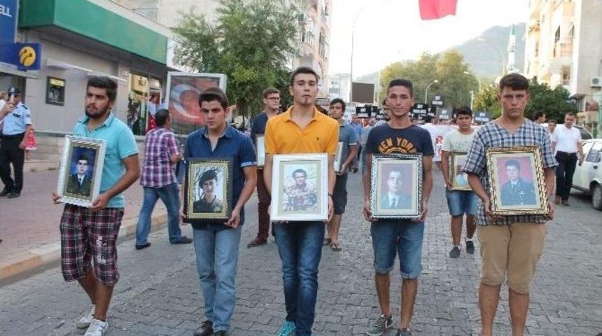 Anamur&rsquo;da Ter&ouml;r&uuml; Protesto Y&uuml;r&uuml;y&uuml;ş&uuml;
