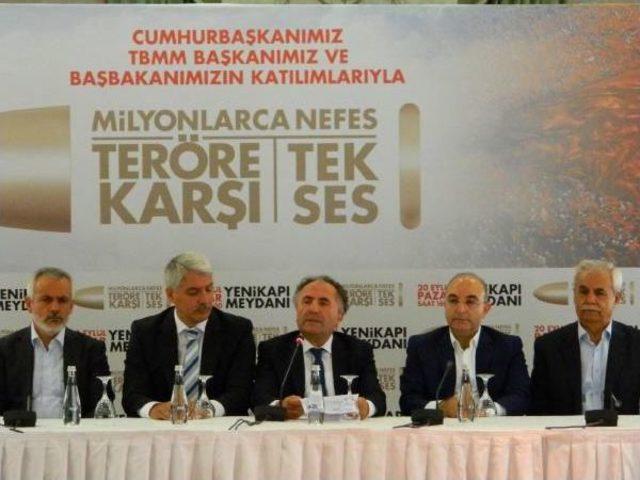 Erdoğan Ve Davutoğlu nun Katılımıyla "milyonlarca Nefes, Ter&ouml;re Karşı Tek Ses" Mitingi 1