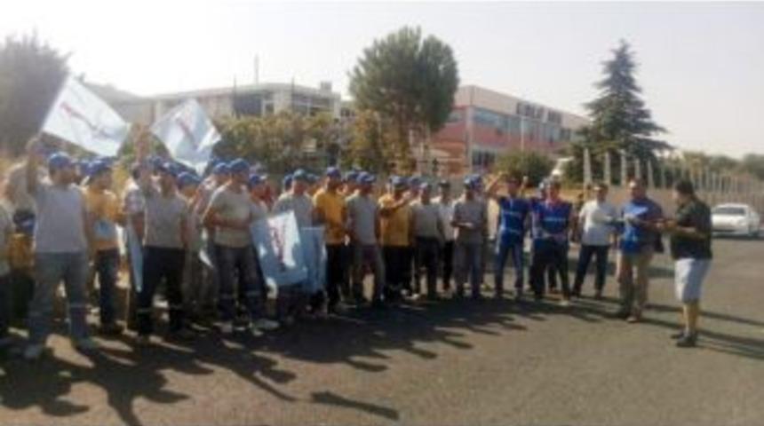 İş&ccedil;iler Grev Yaptı, Fabrikada &Uuml;retim Durdu