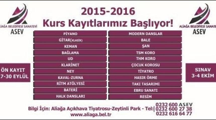 Asev Kurs Kayıtları Başladı