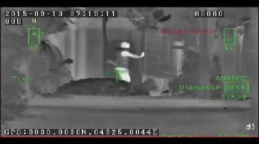 Operasyonda 2 Pkk'lının Vurulma Anı Gece G&ouml;r&uuml;şl&uuml; Kamerada