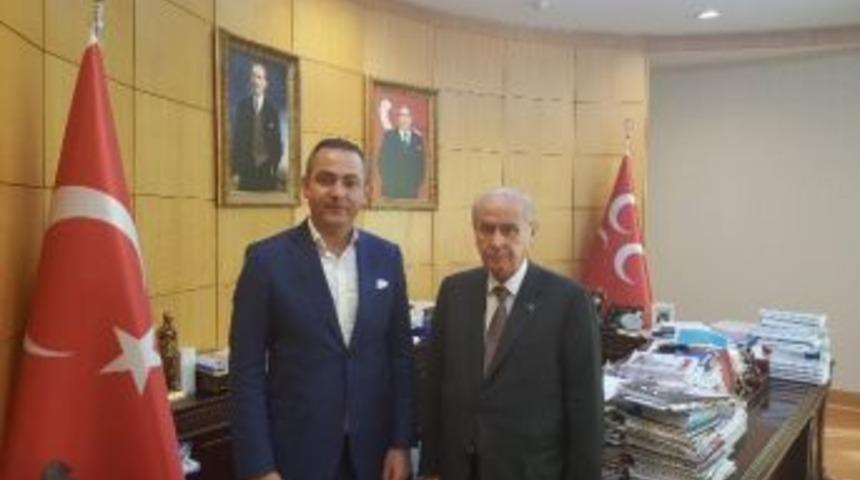 Behl&uuml;l Murat Maral Mhp Lideri Bah&ccedil;eli İle G&ouml;r&uuml;şt&uuml;