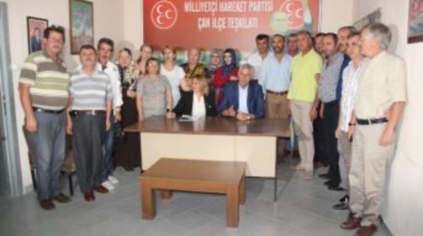 Mhp Milletvekili Adayı Hatice Korkmaz, &Ccedil;an Teşkilatını Ziyaret Etti