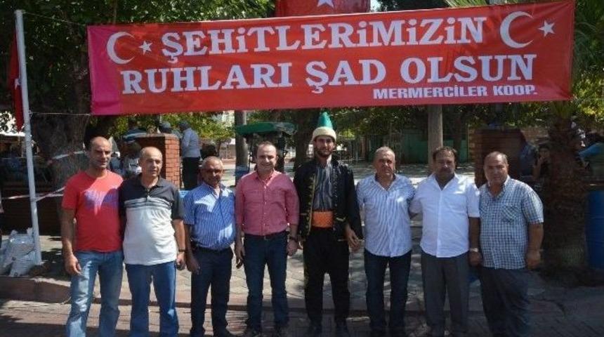 Akhisar Mermerciler Kooperatifi Şehitleri Unutmadı