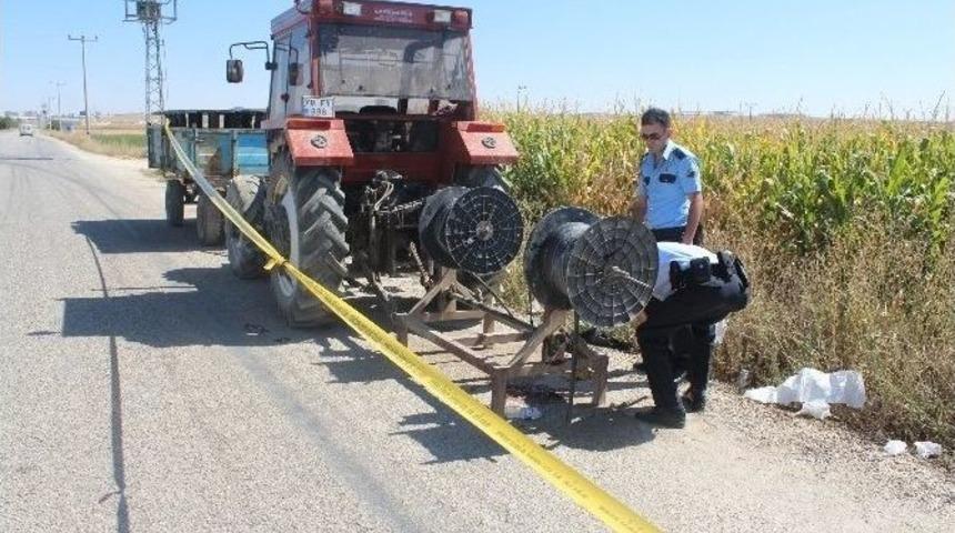 Damlama Sulama Makinesine Kaptırdığı Kolu Koptu