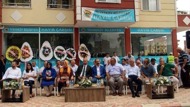 Tekkeköy Belediyesi “hayır Çarşısı”nı Dualarla Açtı