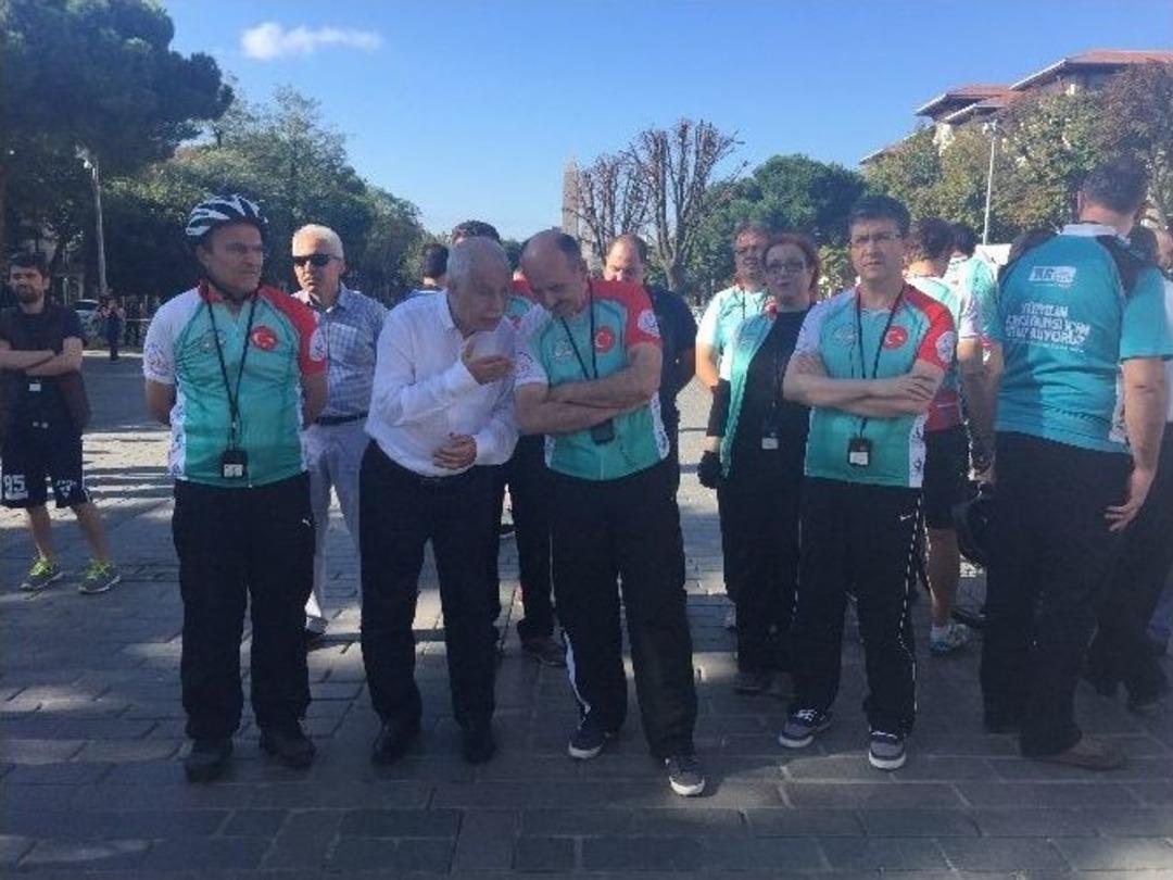 Bakan M&uuml;ezzinoğlu, Başhekimlerle Pedal &Ccedil;evirdi