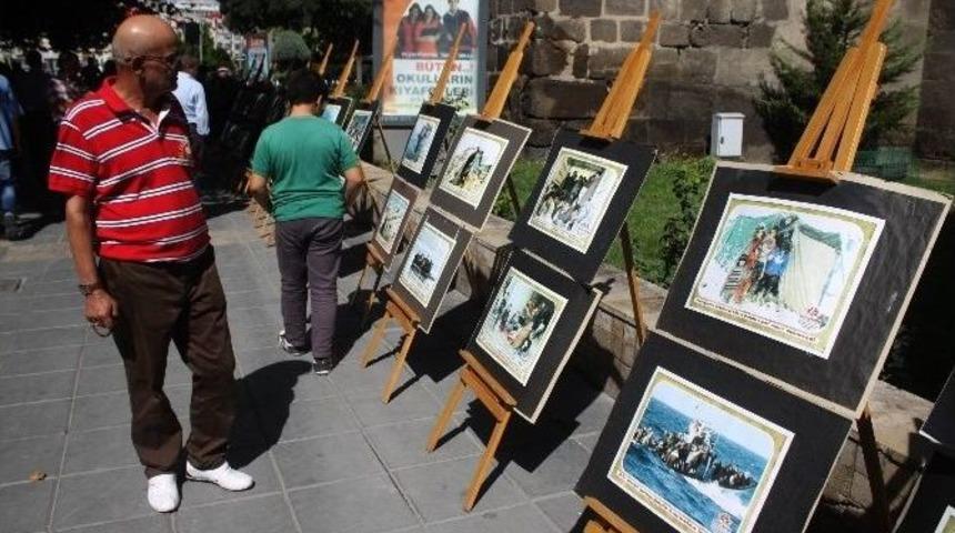 Mazlum-der&rsquo;den &rsquo;mazlumların Batıya Y&uuml;r&uuml;y&uuml;ş&uuml; Ve Yaşanan Dramlar&rsquo; Fotoğraf Sergisi