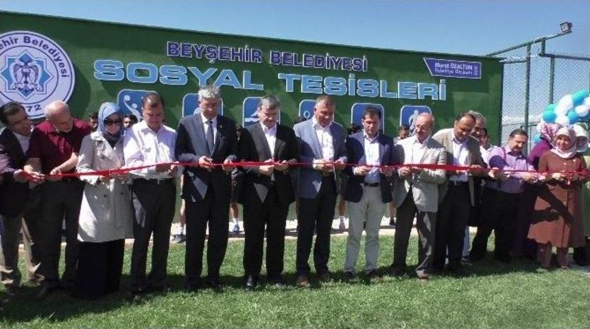 Beyşehir&rsquo;de Spor Kompleksi T&ouml;renle A&ccedil;ıldı
