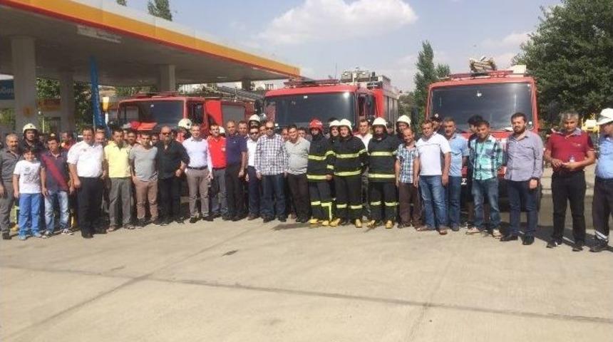 Akaryakıt İstasyonunda Yangın Tatbikatı