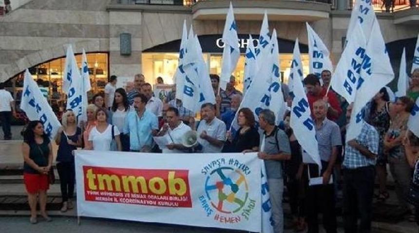 Mersin'de M&uuml;hendisler Barış Istedi