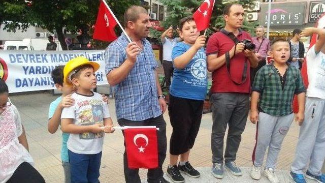 Devrekli Madencilerden Teröre Tepki Yürüyüşü 1
