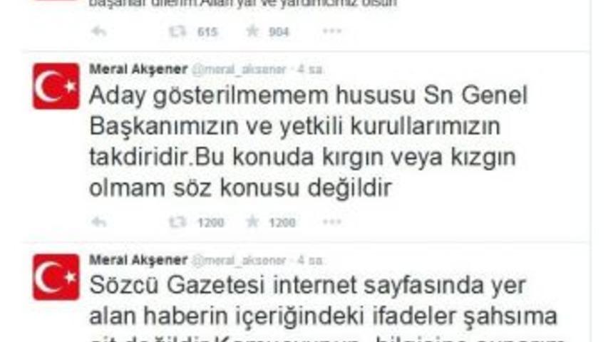 Meral Akşener&rsquo;den "kırgın Değil, Kızgınım" İddiasına Yalanma