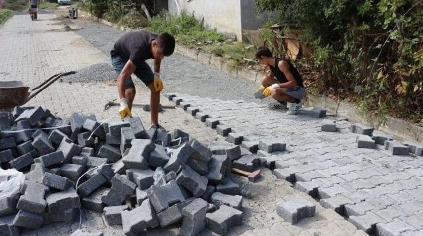 G&uuml;ven Ve &Ccedil;ay Sokakta Kilit Parke &Ccedil;alışmalarına Başlandı