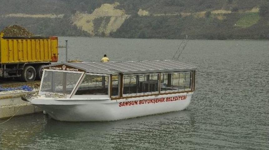 B&uuml;y&uuml;kşehir&rsquo;den Ayvacık Baraj G&ouml;l&uuml;&rsquo;ne K&uuml;&ccedil;&uuml;k Gezi Teknesi