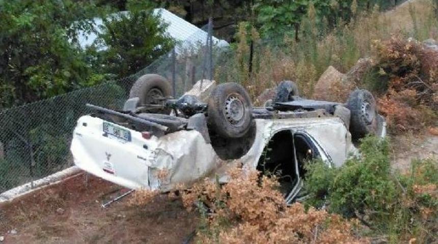 Aski’Ye Ait Kamyonet Takla Attı: 1 Ölü, 2 Yaralı