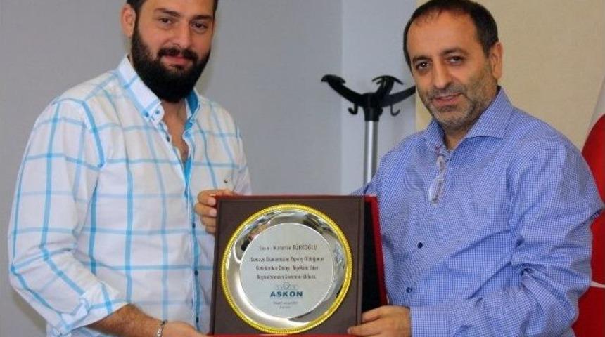 Askon&rsquo;dan Yedaş&rsquo;a Teşekk&uuml;r Plaketi