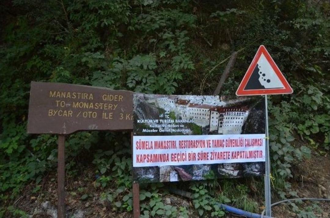 Tarihi S&uuml;mela Manastırı Restorasyon &Ccedil;alışmaları Nedeniyle Bug&uuml;nden İtibaren 1 Yıl S&uuml;reyle Ziyarete Kapatıldı