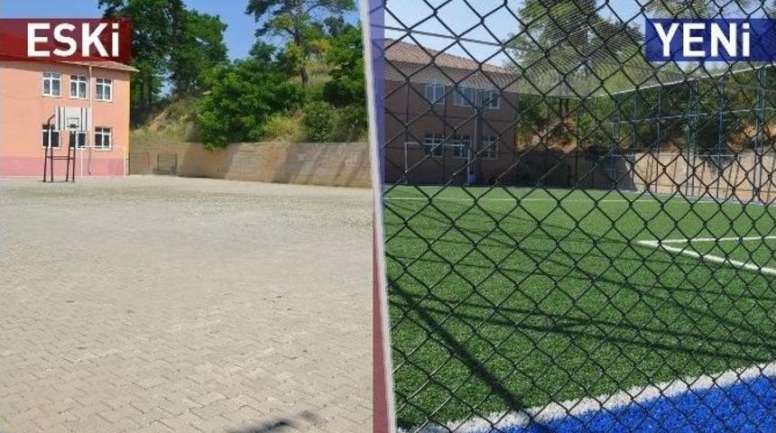 Yeni Mahalleye Yapılan Sentetik Saha Tamamlandı