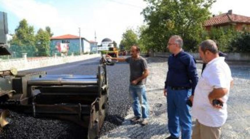 Gazipaşa Caddesinde Asfalt &Ccedil;alışmasını Tamamladı