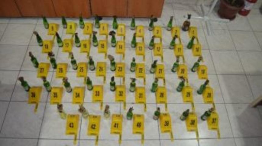 Hakkari&rsquo;de Boş Arazide 43 Adet Molotof Bulundu