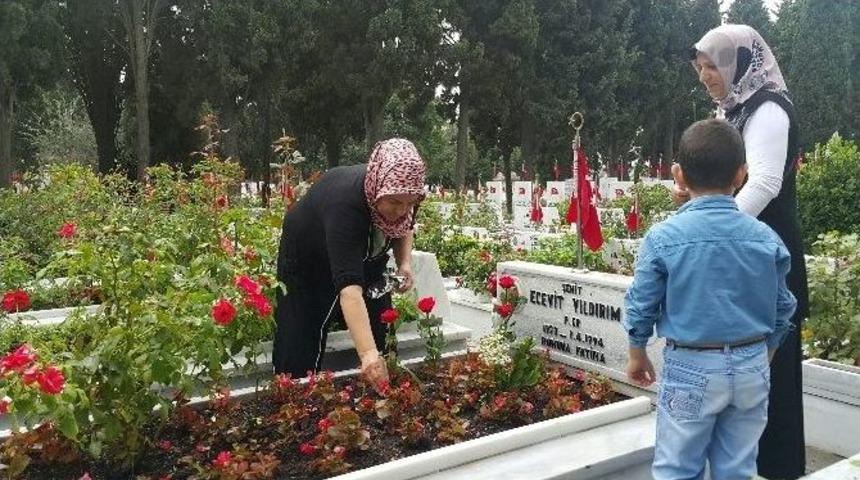 Şehitliğe Akın Eden Ailelerden Barış &Ccedil;ağrısı