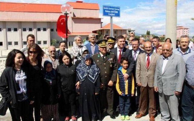 Burdur'da, Şehidin Adı Caddeye Verildi