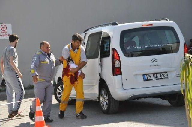 Çorum'da Acemi Kasaplar, Kendilerini Yaraladı