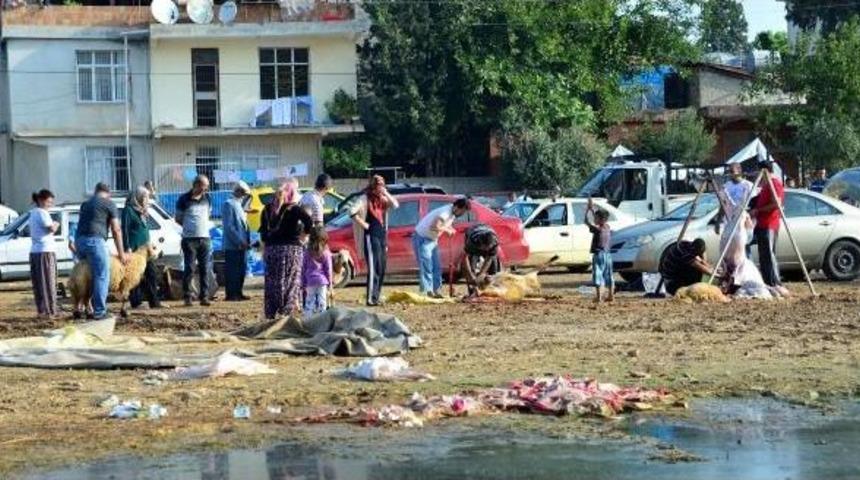 Adana'da Acemi Kasabın Kafasına Mermer D&uuml;şt&uuml;