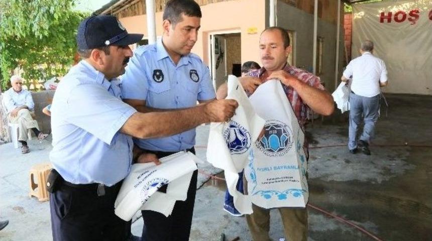 Battalgazi Belediyesi Kasap &Ouml;nl&uuml;ğ&uuml; Ve Et Poşeti Dağıttı