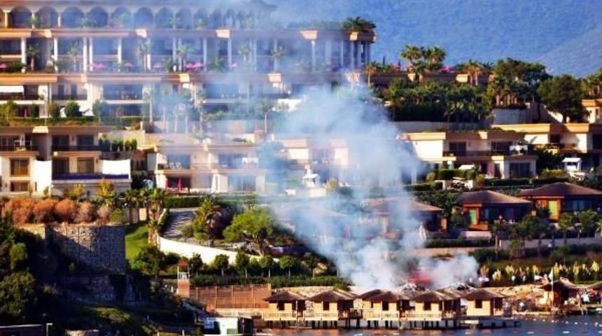 El Maktum'un Bodrum'daki Otelinde Yangın