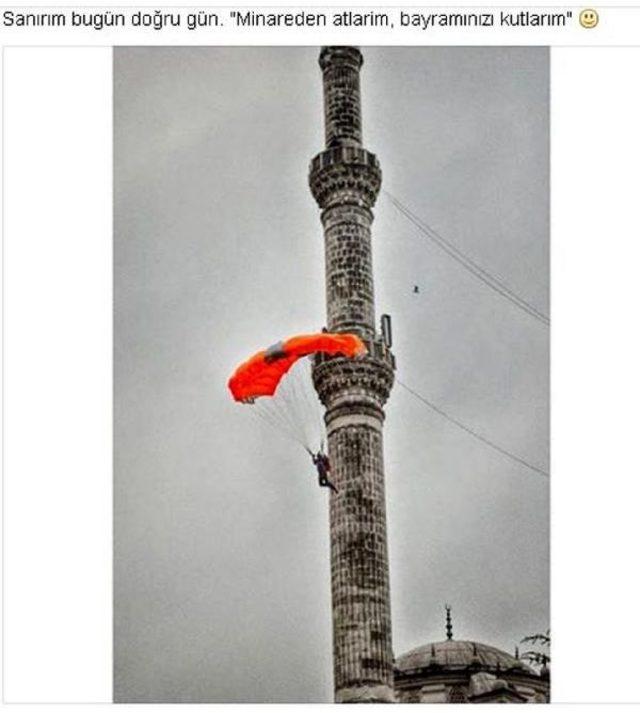 Minareden Atladı, Kurban Bayramı nı Kutladı 3