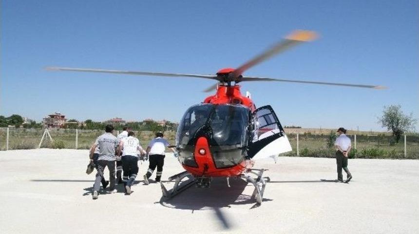 Hava Ambulans Kalp Hastası İ&ccedil;in Havalandı