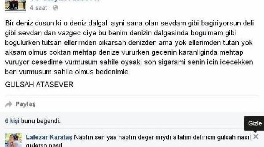 İntiharını 1 Saat &Ouml;nceden Facebook'ta Duyurmuş