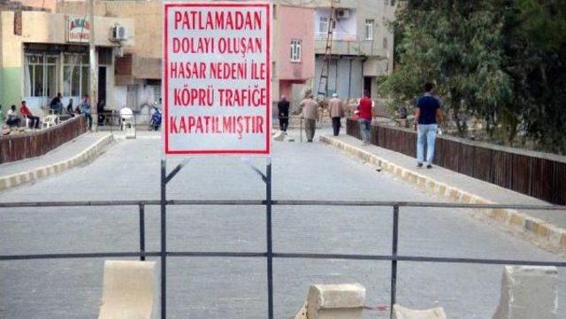 Nusaybin'de Pkk'nın Tahrip Ettiği Köprü Trafiğe Kapatıldı