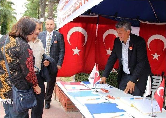 Aydın Esnafı Teröre Karşı İnsanlığa Çağrı Yaptı