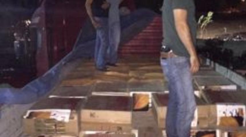 Hatay&rsquo;da Tır Dorsesinde 60 Bin Ka&ccedil;ak Sigara Ele Ge&ccedil;irildi