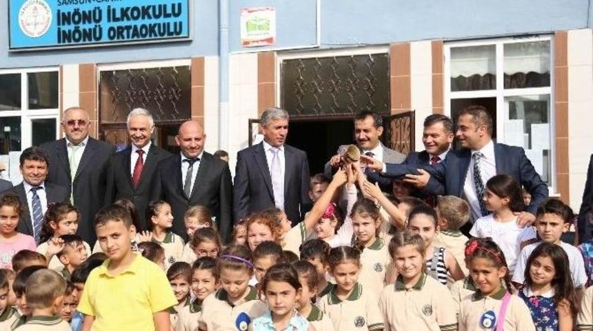 Canik&rsquo;te Ders Zili Coşkulu &Ccedil;aldı