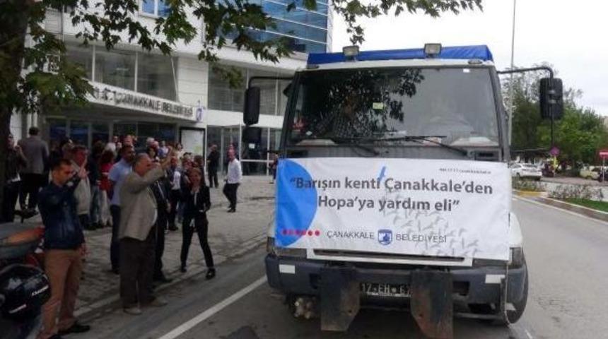 Çanakkale'den Hopa'ya Yardım Eli