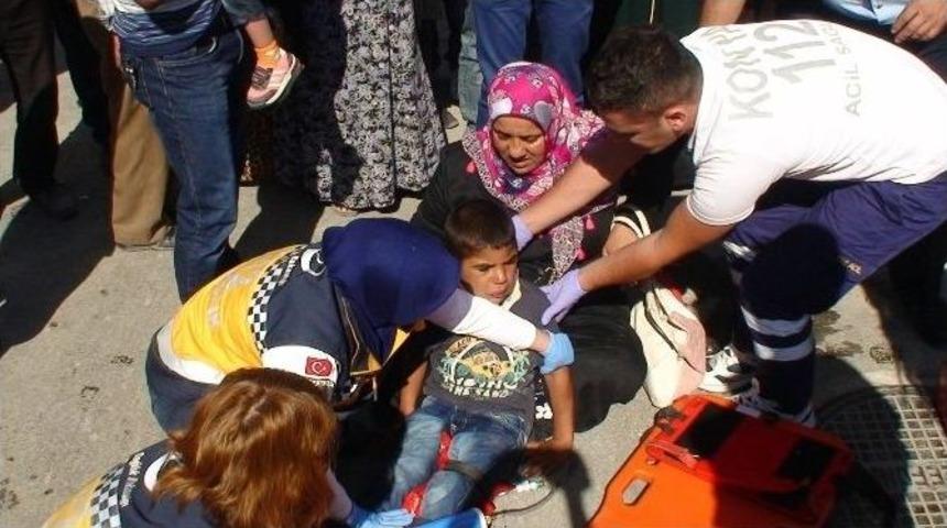 Kamyonetin &Ccedil;arptığı &Ccedil;ocuk Yaralandı