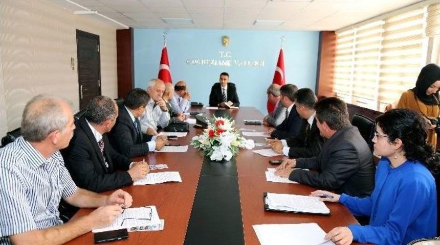 G&uuml;m&uuml;şhane&rsquo;de İl Spor G&uuml;venlik Kurulu Toplantısı Yapıldı
