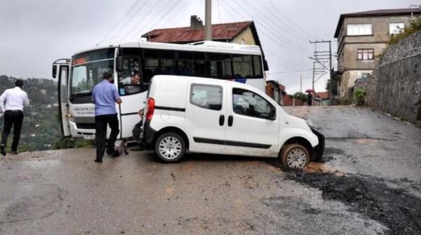 Zonguldak'ta Yağmur Etkili Oldu (2)