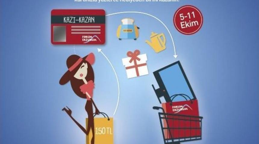 Forum Erzurum&rsquo;da Heyecan Dolu &lsquo;kazı-kazan&rsquo; Kampanyası Başlıyor