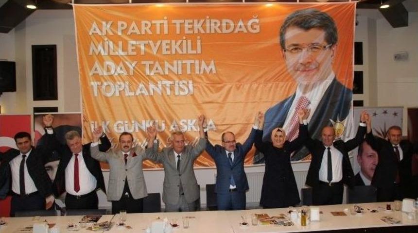Ak Parti, Tekirdağ Milletvekili Adaylarını Tanıttı
