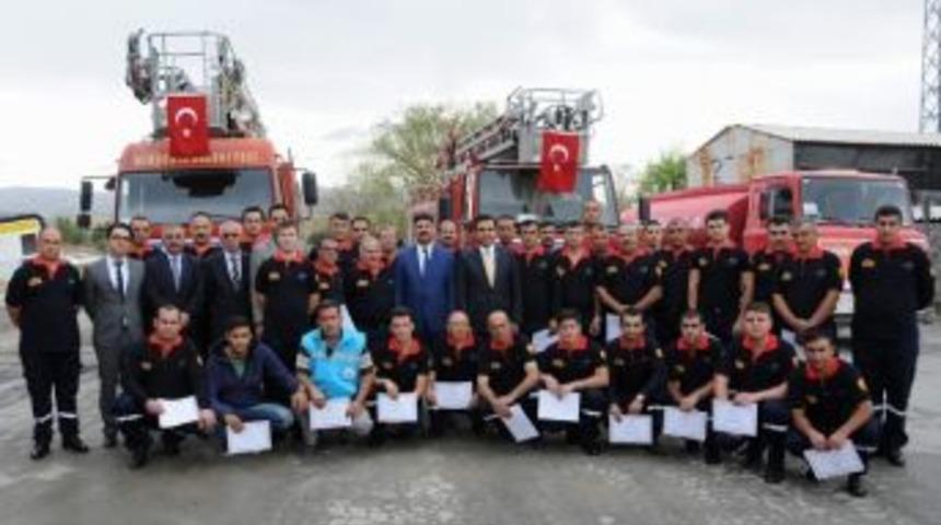 İtfaiye Personeline Teşekk&uuml;r Belgesi