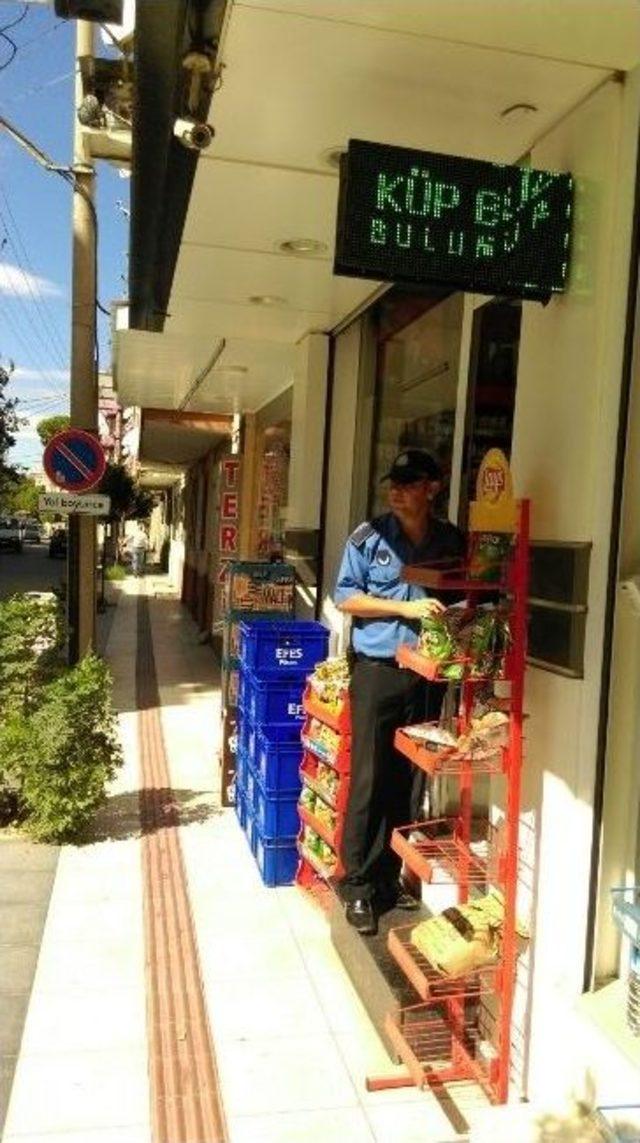 Saruhanlı&rsquo;da Kaldırım İşgaline Ge&ccedil;it Yok 1