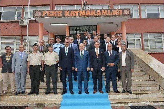 Vali Büyük, Saimbeyli, Tufanbeyli Ve Feke’de İncelemelerde Bulundu