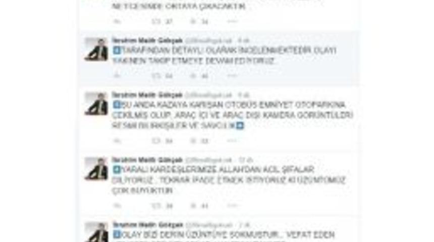 Ankara B&uuml;y&uuml;kşehir Belediye Başkanı G&ouml;k&ccedil;ek&rsquo;ten, Ego Otob&uuml;s&uuml;n&uuml;n Karıştığı Kazayla İlgili A&ccedil;ıklama